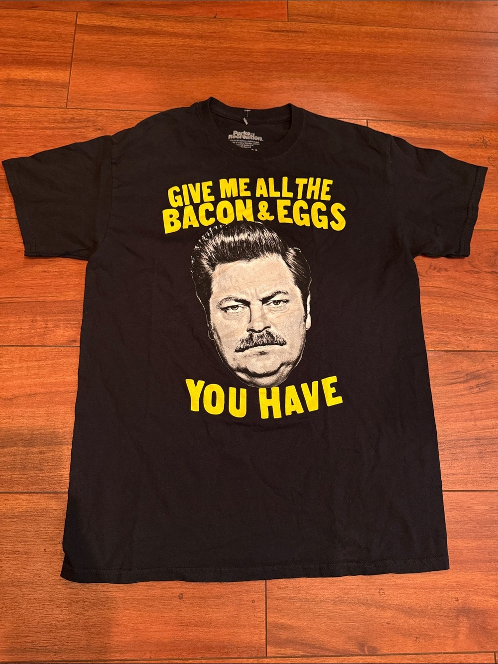 Black Graphic Tee - "Give Me All The Bacon & Eggs"
Parks and Recreation